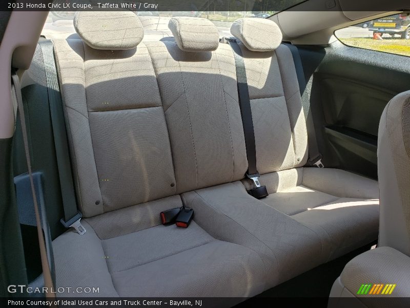 Taffeta White / Gray 2013 Honda Civic LX Coupe