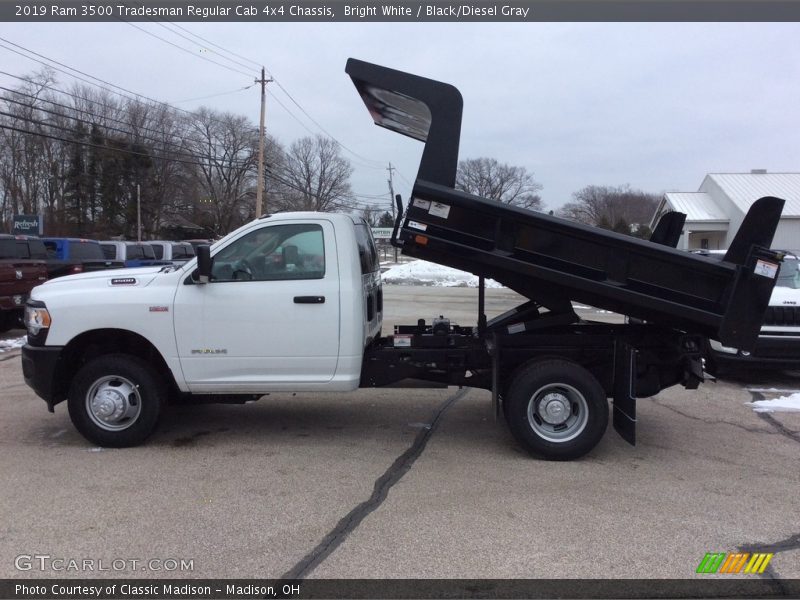 Bright White / Black/Diesel Gray 2019 Ram 3500 Tradesman Regular Cab 4x4 Chassis