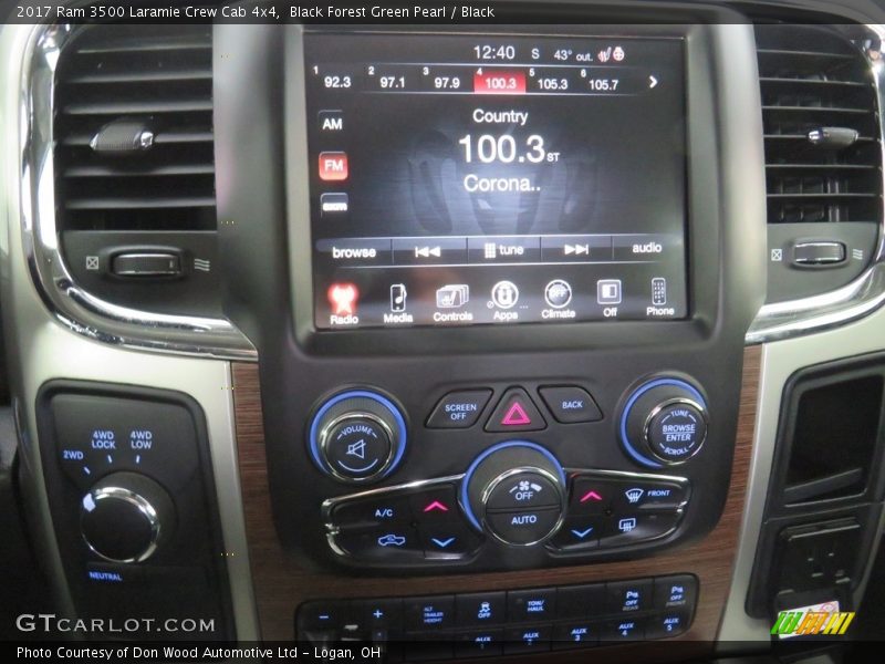 Controls of 2017 3500 Laramie Crew Cab 4x4