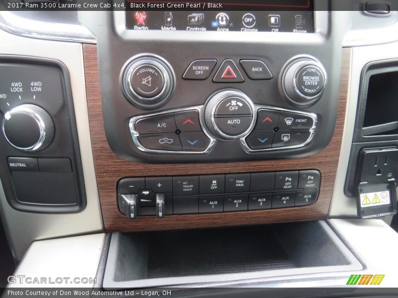 Controls of 2017 3500 Laramie Crew Cab 4x4