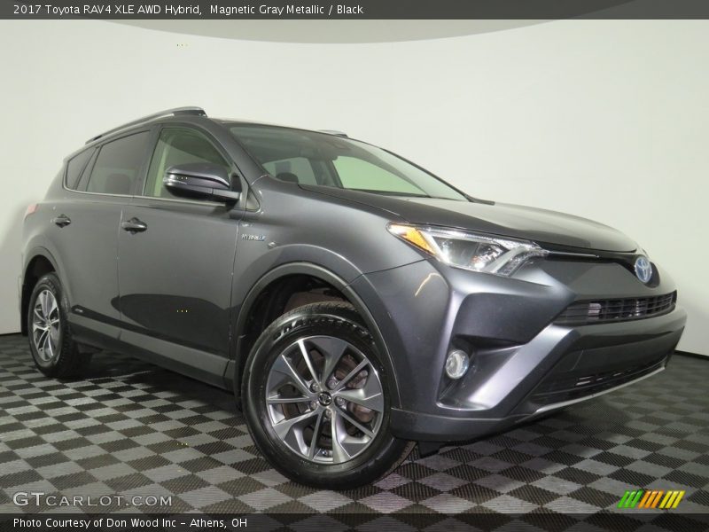 Magnetic Gray Metallic / Black 2017 Toyota RAV4 XLE AWD Hybrid