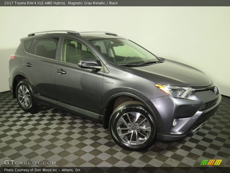 Magnetic Gray Metallic / Black 2017 Toyota RAV4 XLE AWD Hybrid