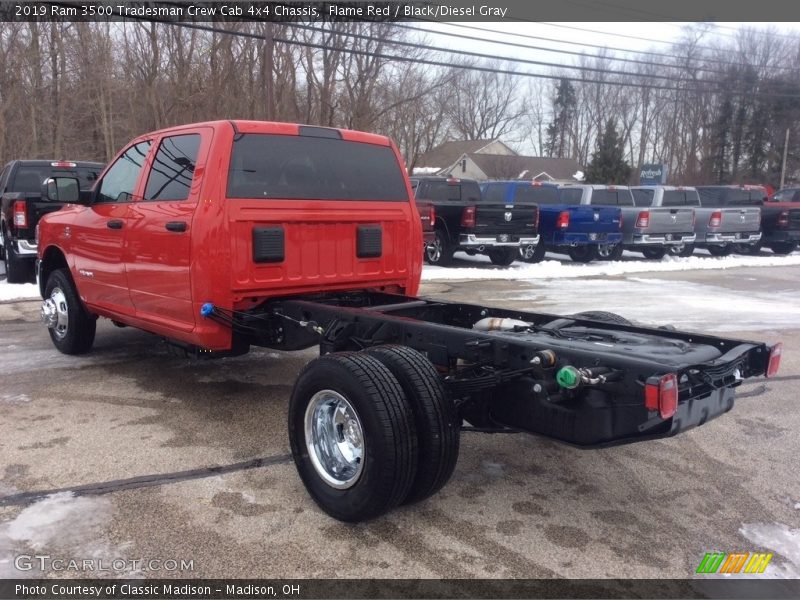 Flame Red / Black/Diesel Gray 2019 Ram 3500 Tradesman Crew Cab 4x4 Chassis