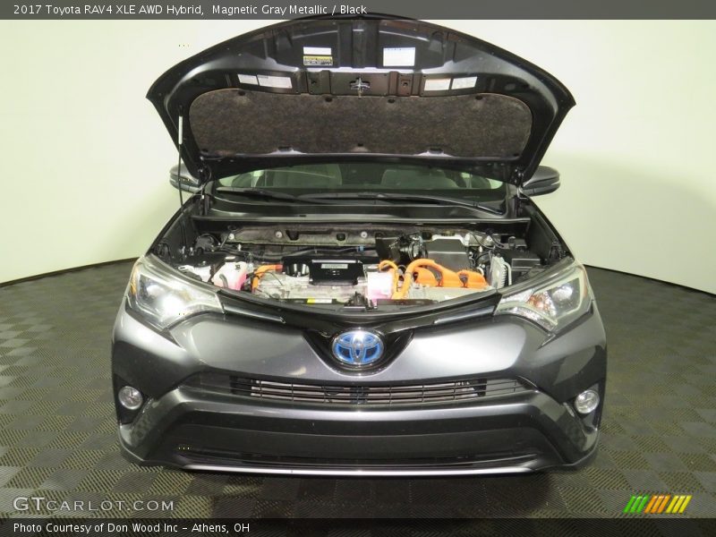 Magnetic Gray Metallic / Black 2017 Toyota RAV4 XLE AWD Hybrid