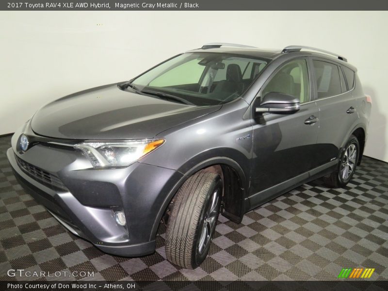 Magnetic Gray Metallic / Black 2017 Toyota RAV4 XLE AWD Hybrid