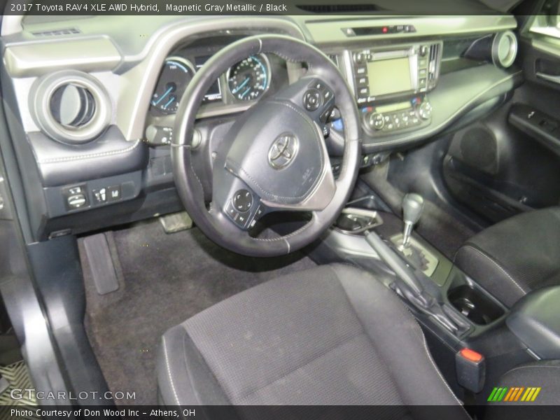 Magnetic Gray Metallic / Black 2017 Toyota RAV4 XLE AWD Hybrid