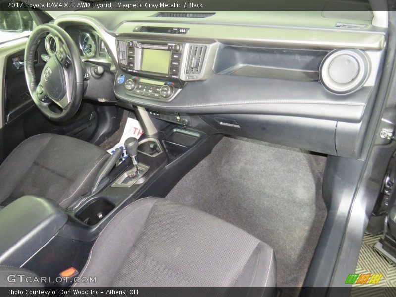 Magnetic Gray Metallic / Black 2017 Toyota RAV4 XLE AWD Hybrid