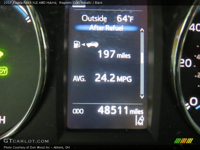 Magnetic Gray Metallic / Black 2017 Toyota RAV4 XLE AWD Hybrid