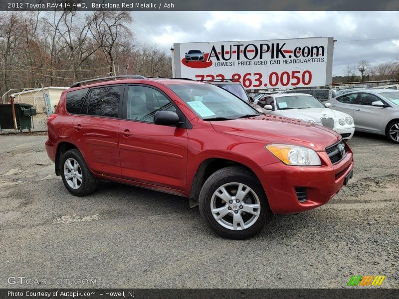 Barcelona Red Metallic / Ash 2012 Toyota RAV4 I4 4WD
