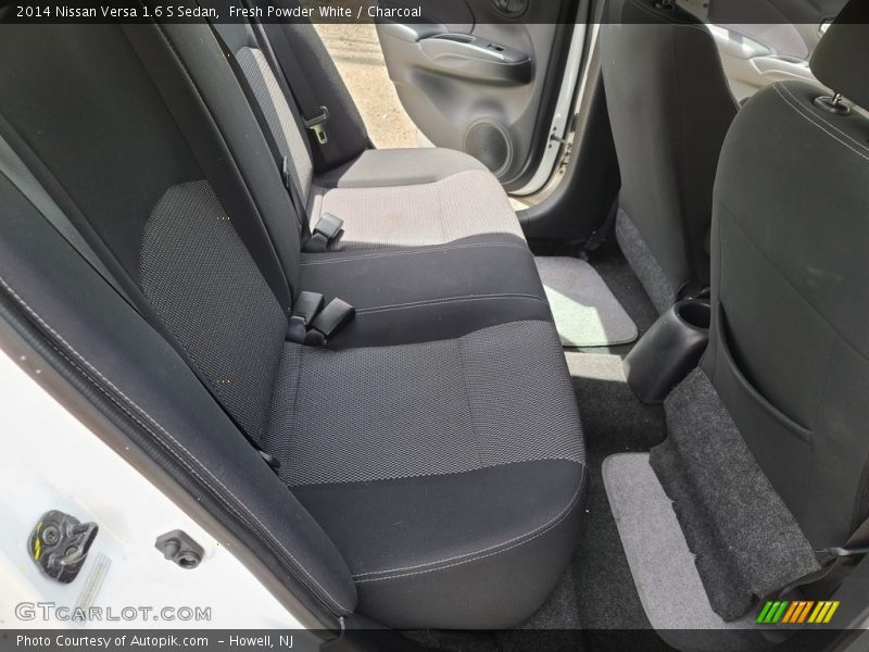 Fresh Powder White / Charcoal 2014 Nissan Versa 1.6 S Sedan