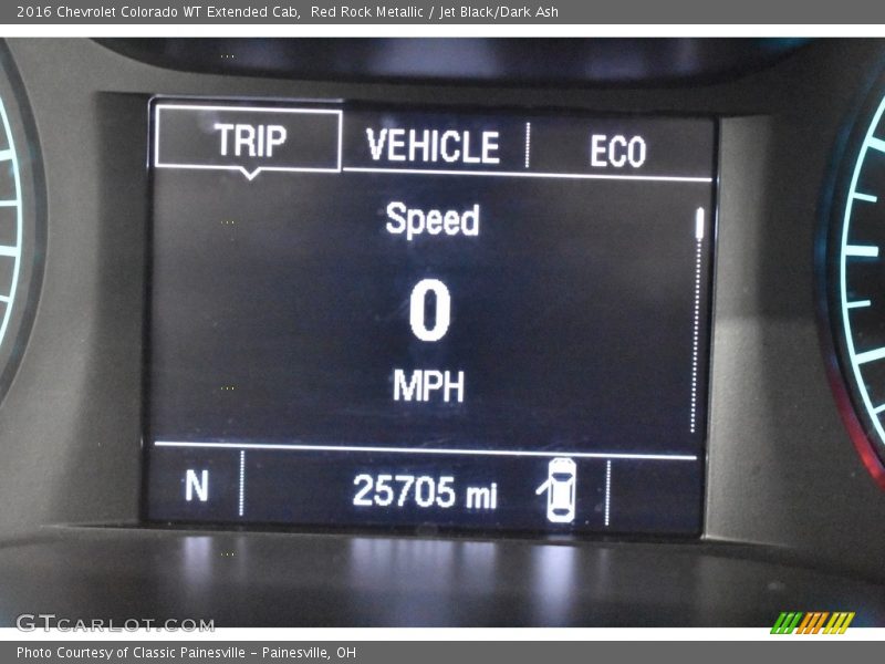 Red Rock Metallic / Jet Black/Dark Ash 2016 Chevrolet Colorado WT Extended Cab