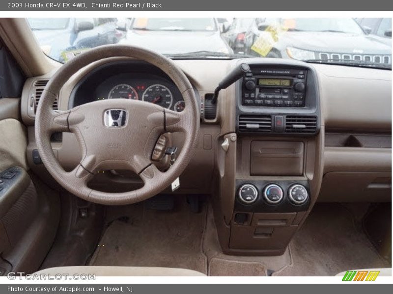 Chianti Red Pearl / Black 2003 Honda CR-V EX 4WD