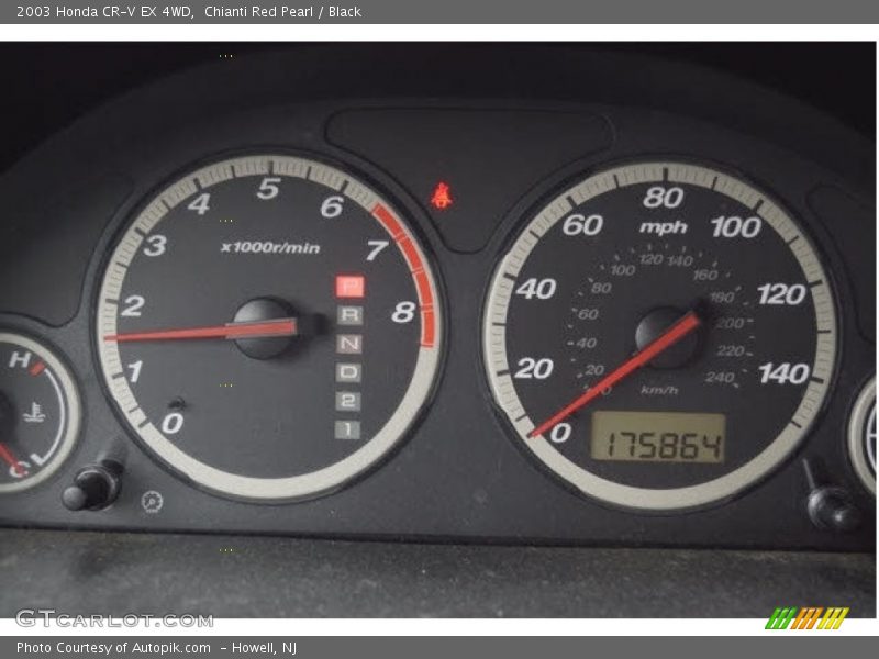 Chianti Red Pearl / Black 2003 Honda CR-V EX 4WD