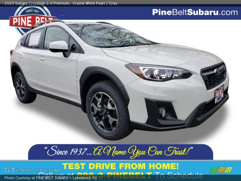 Crystal White Pearl / Gray 2020 Subaru Crosstrek 2.0 Premium