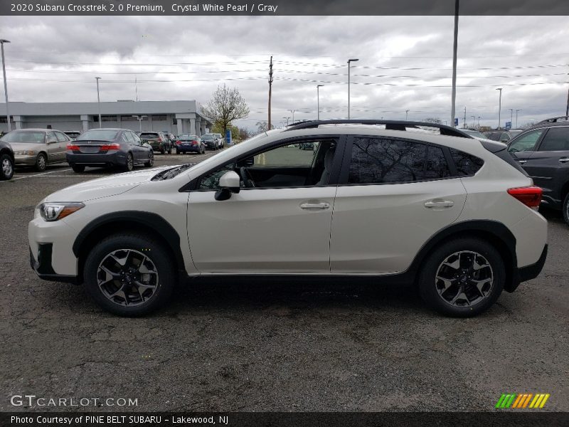 Crystal White Pearl / Gray 2020 Subaru Crosstrek 2.0 Premium