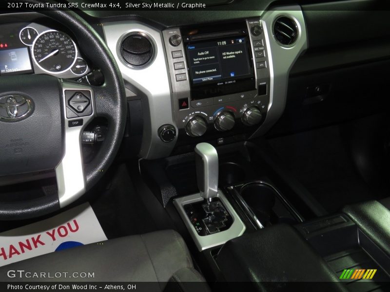 Silver Sky Metallic / Graphite 2017 Toyota Tundra SR5 CrewMax 4x4