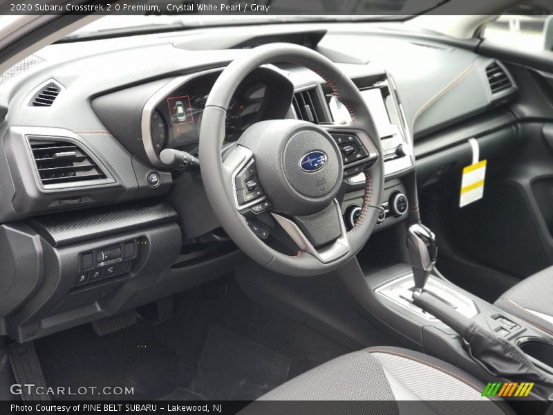 Crystal White Pearl / Gray 2020 Subaru Crosstrek 2.0 Premium