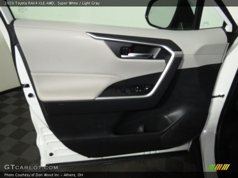 Super White / Light Gray 2020 Toyota RAV4 XLE AWD