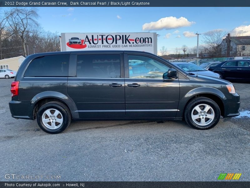 Dark Charcoal Pearl / Black/Light Graystone 2012 Dodge Grand Caravan Crew
