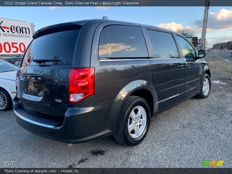 Dark Charcoal Pearl / Black/Light Graystone 2012 Dodge Grand Caravan Crew