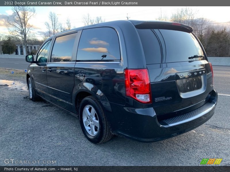 Dark Charcoal Pearl / Black/Light Graystone 2012 Dodge Grand Caravan Crew