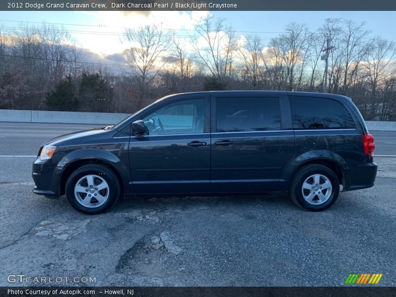 Dark Charcoal Pearl / Black/Light Graystone 2012 Dodge Grand Caravan Crew