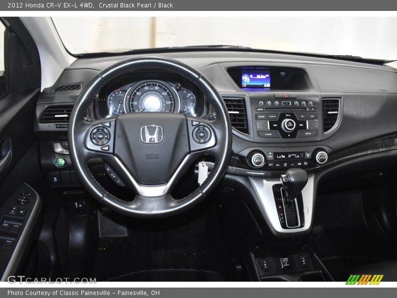 Crystal Black Pearl / Black 2012 Honda CR-V EX-L 4WD