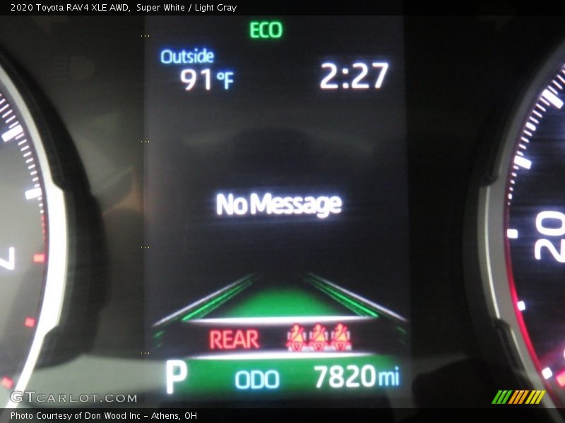 Super White / Light Gray 2020 Toyota RAV4 XLE AWD