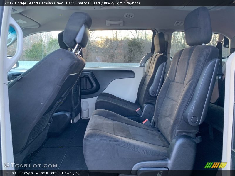 Dark Charcoal Pearl / Black/Light Graystone 2012 Dodge Grand Caravan Crew