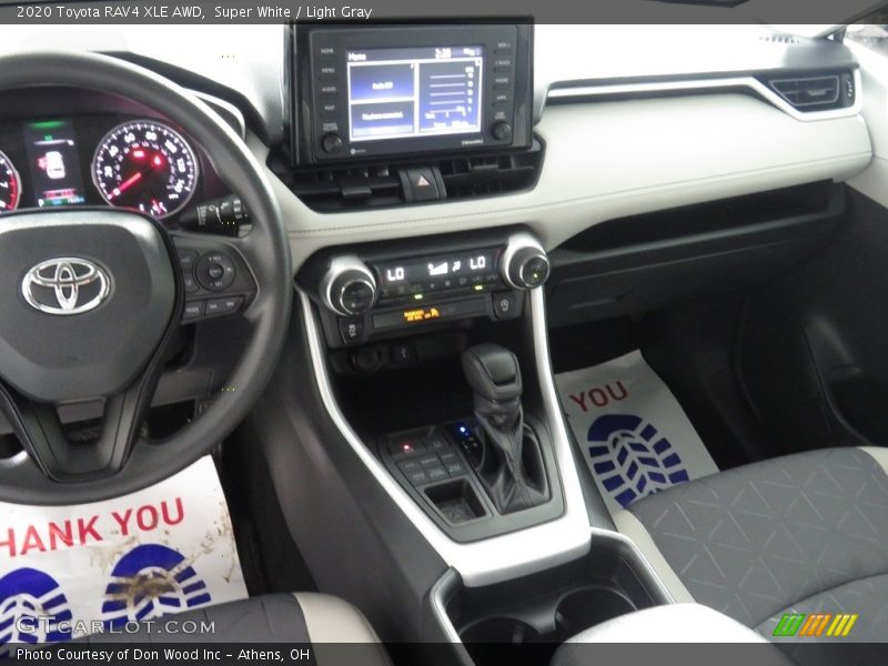 Super White / Light Gray 2020 Toyota RAV4 XLE AWD