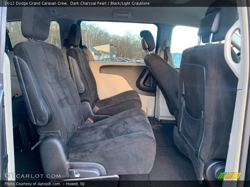 Dark Charcoal Pearl / Black/Light Graystone 2012 Dodge Grand Caravan Crew