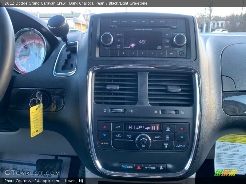 Dark Charcoal Pearl / Black/Light Graystone 2012 Dodge Grand Caravan Crew