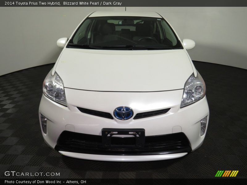 Blizzard White Pearl / Dark Gray 2014 Toyota Prius Two Hybrid