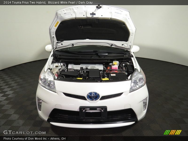 Blizzard White Pearl / Dark Gray 2014 Toyota Prius Two Hybrid