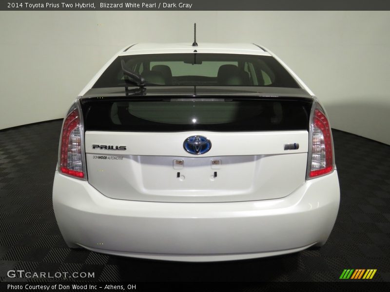 Blizzard White Pearl / Dark Gray 2014 Toyota Prius Two Hybrid