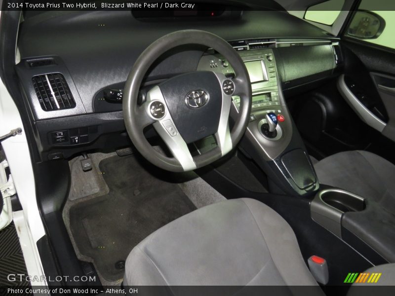 Blizzard White Pearl / Dark Gray 2014 Toyota Prius Two Hybrid
