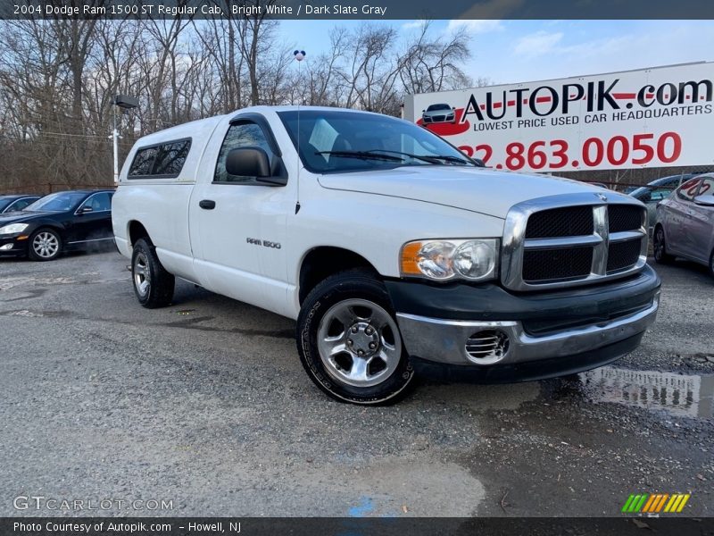 Bright White / Dark Slate Gray 2004 Dodge Ram 1500 ST Regular Cab