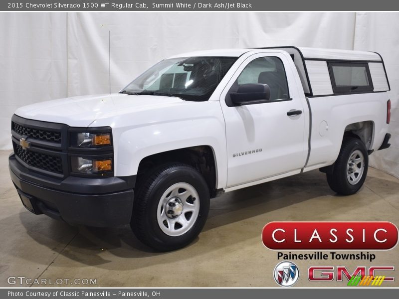 Summit White / Dark Ash/Jet Black 2015 Chevrolet Silverado 1500 WT Regular Cab