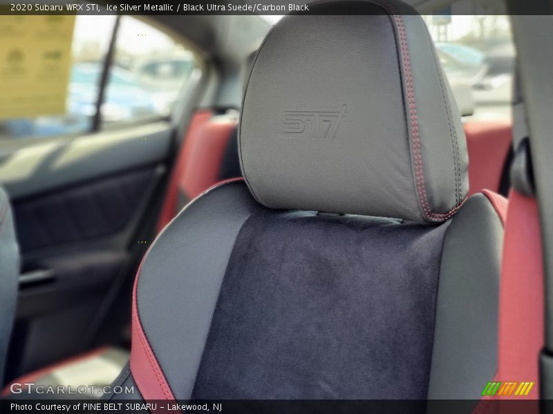 Ice Silver Metallic / Black Ultra Suede/Carbon Black 2020 Subaru WRX STI