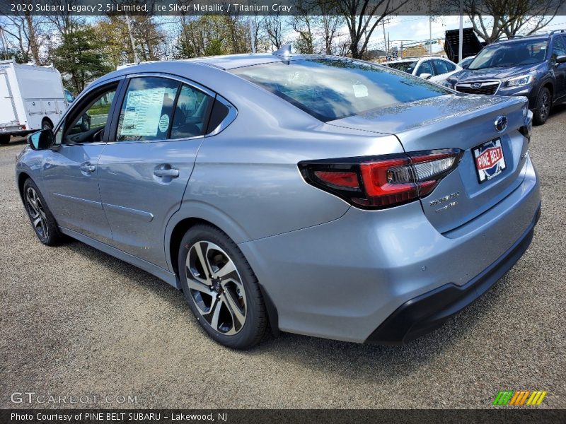 Ice Silver Metallic / Titanium Gray 2020 Subaru Legacy 2.5i Limited