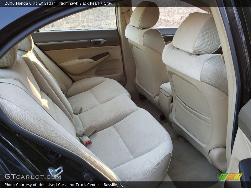 Nighthawk Black Pearl / Gray 2006 Honda Civic EX Sedan