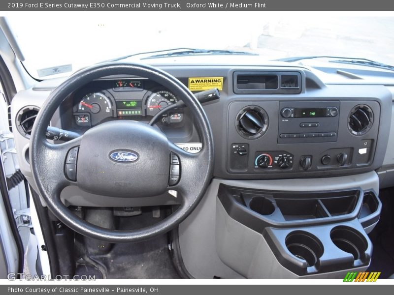 Oxford White / Medium Flint 2019 Ford E Series Cutaway E350 Commercial Moving Truck