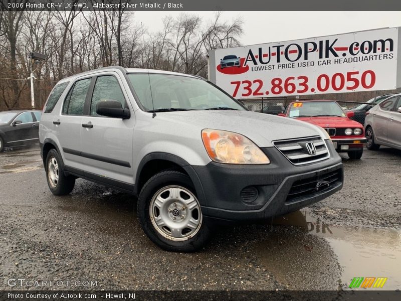 Alabaster Silver Metallic / Black 2006 Honda CR-V LX 4WD
