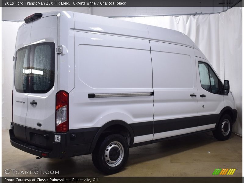 Oxford White / Charcoal black 2019 Ford Transit Van 250 HR Long
