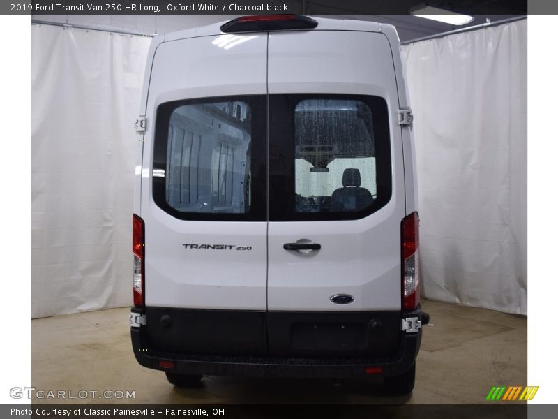 Oxford White / Charcoal black 2019 Ford Transit Van 250 HR Long