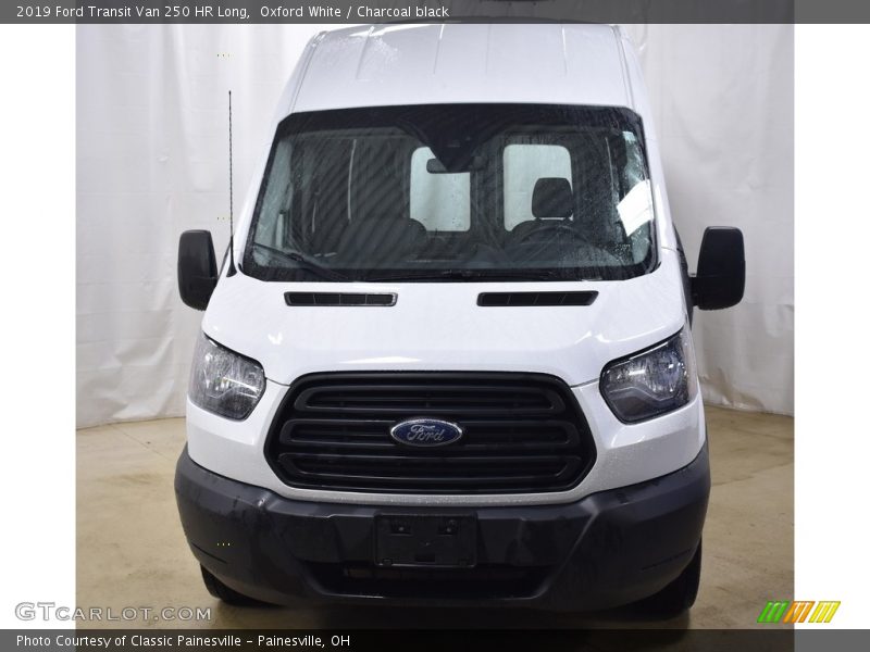 Oxford White / Charcoal black 2019 Ford Transit Van 250 HR Long