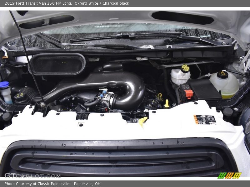 Oxford White / Charcoal black 2019 Ford Transit Van 250 HR Long