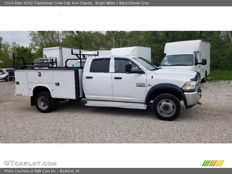 Bright White / Black/Diesel Gray 2014 Ram 4500 Tradesman Crew Cab 4x4 Chassis