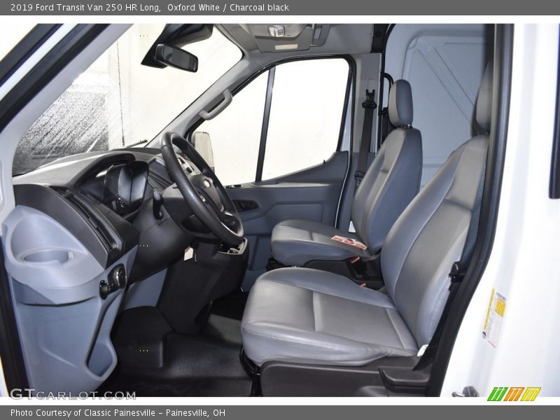 Oxford White / Charcoal black 2019 Ford Transit Van 250 HR Long
