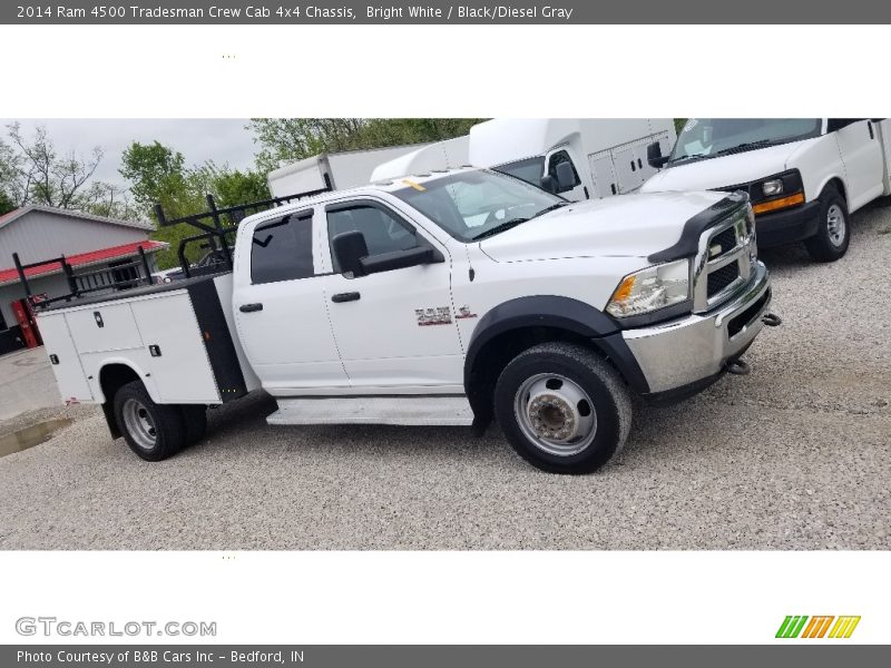 Bright White / Black/Diesel Gray 2014 Ram 4500 Tradesman Crew Cab 4x4 Chassis